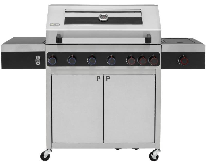 Tepro Gasgrill Tepro Gasgrill Keansburg 6 Special Edition, Deckelthermometer Heckbrenner mit Rollen Seitenbrenner von Tepro