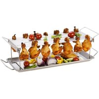 Tepro Hähnchenkeulenhalter Hähnchenrack Hähnchenschenkel-Halter Grillzubehör von Tepro