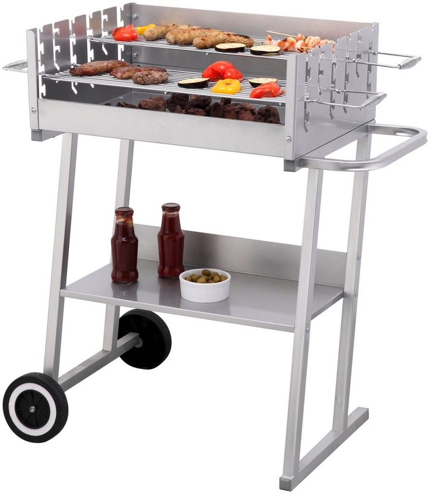 Tepro Holzkohlegrill Grillwagen Pasadena, BxTxH: 84x52x90 cm von Tepro