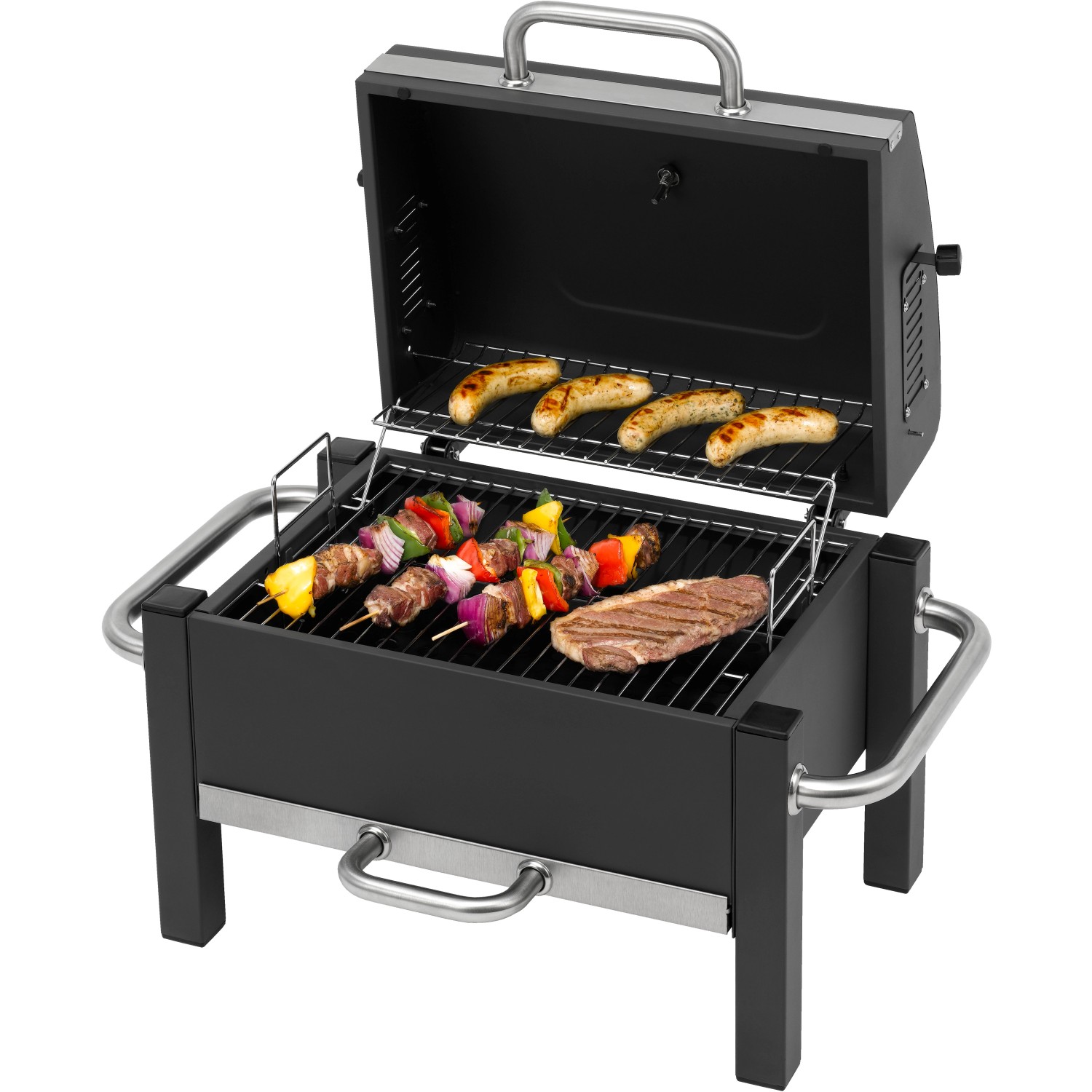 Tepro Toronto-Holzkohlengrill Easy Schwarz von Tepro