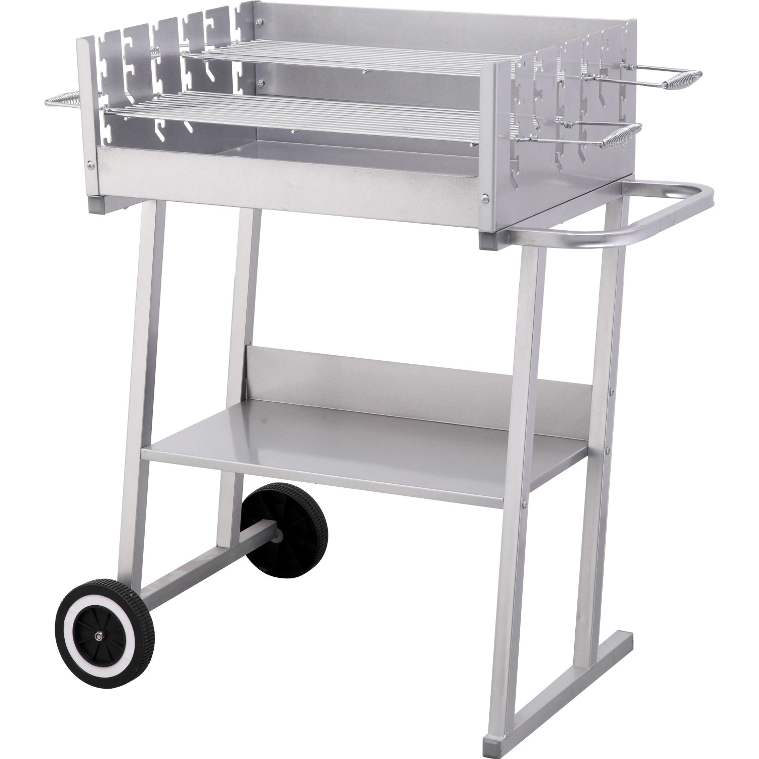 tepro Grillwagen Pasadena Holzkohlengrill 84 x 90 x 52 cm (B x H x T) Silber von Tepro