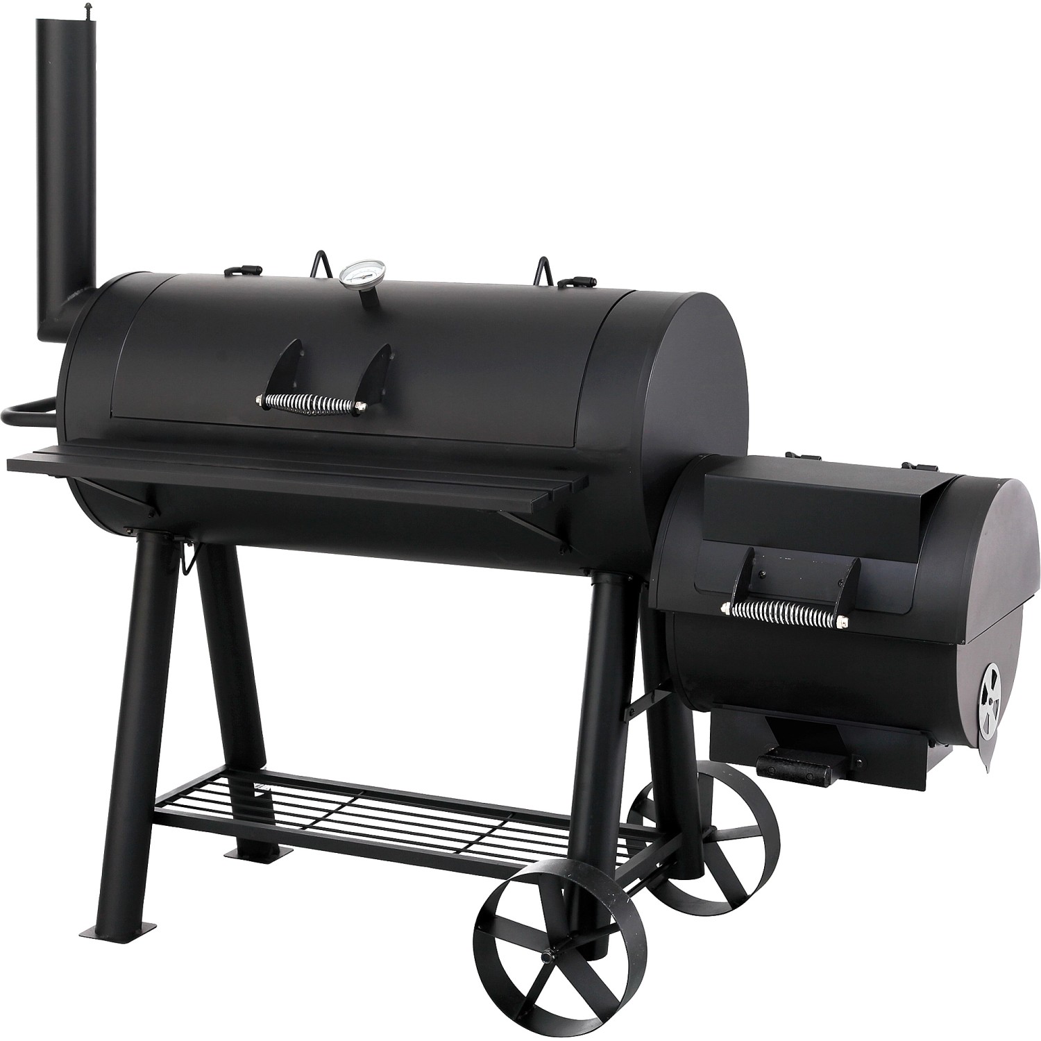 tepro Smoker Milwaukee Holzkohlengrill 171 x 151 x 78,5 cm (B x H x T) Schwarz von Tepro