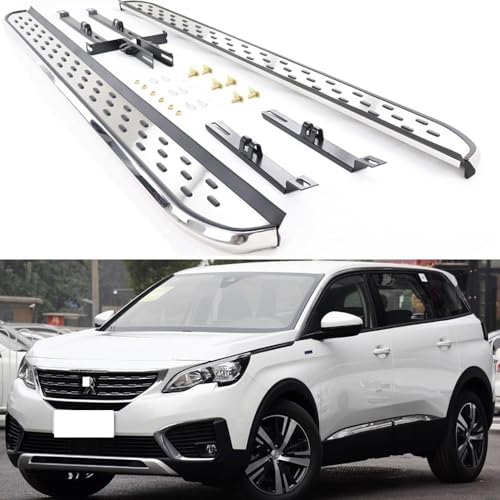 Teptal Auto Seitenschweller für Peugeot 5008 2017-2023, Seitenschweller Trittbretter Schweller Einstiegsleisten Seitenstufen Teptal Auto Seitenschweller für Peugeot 5008 2017-2023, Seitenschweller Trittbretter Schweller Einstiegsleisten Seitenstufen von Teptal
