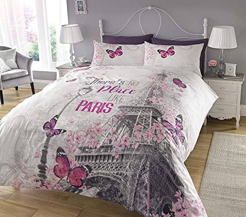 Teqoasiy Kinder Bettwäsche 155 X 220 cm Paris Romantischer Bettbezug Kissenbezug Set Bettwäsche 3D Digitaldruck Heimtextilien von Teqoasiy
