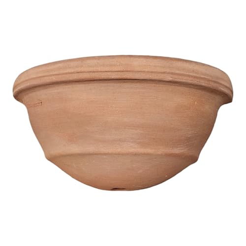 Blumentopf Pflanzgefäß für die Wand Vaso a Muro Terracotta FROSTFEST -QUALITÄTSWARE- -Italienisches Terracotta- Ideal für den Außenbereich für Garten, Balkon und Terrasse von Teramico