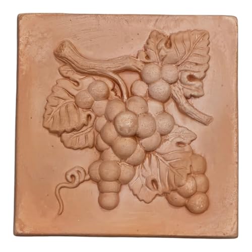 Deko Wandbilder -Früchte- Birnen, Limonen aus italienischem Terrakotta mit verschiedenen Motiven -frostfest und witterungsbeständig- "QUALITÄTSWARE" (Motiv 5) von Teramico