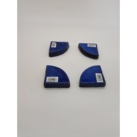 Kübelfüße/Unterlegscheiben Topffüße Teller 9 cm Blau Glasiert - 4Er Set Kübelfüße/Unterlegscheiben Topffüße Teller 9 cm Blau Glasiert - 4Er Set von Teramico