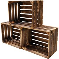 Obstkisten Geflammt Neu Dunkel 50 X 40 30cm 3 X von Teramico