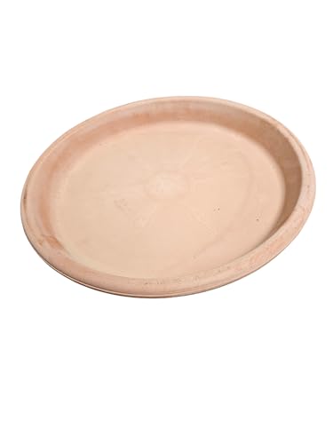 Pflanzenteller | Teller | Vogeltränke aus Terracotta Verschiedene Größen -Echt Terracotta- Ideal für Pflanzgefäße, Blumen- und Übertöpfe -Italienisch- Frostfest und Witterungsbeständig (28cm) von Teramico