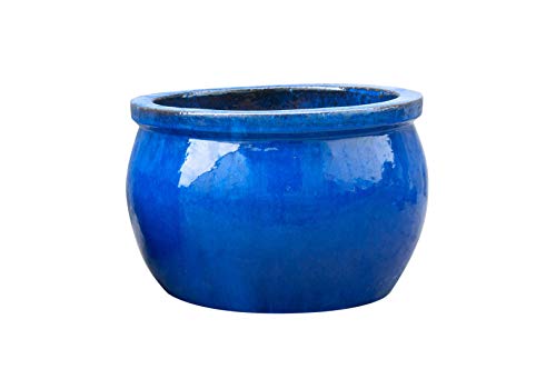Teramico Pflanzgefäß Blumentopf Übertopf Steinzeug Royal Blau glasiert -Absolut Frostfest- Schwere und robuste Qualität Teramico Pflanzgefäß Blumentopf Übertopf Steinzeug Royal Blau glasiert -Absolut Frostfest- Schwere und robuste Qualität von Teramico