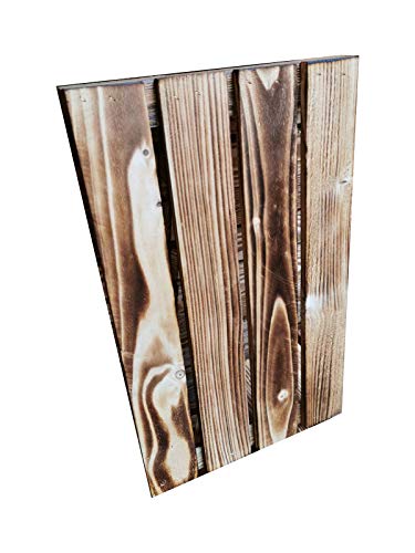 Teramico geflammte/braune Apfelkisten 50cm x 40cm x 30cm Set Angebote Holzkisten Weinkisten Obstkiste Kiste Box (Zwischenboden Lang 50, 2) von Teramico
