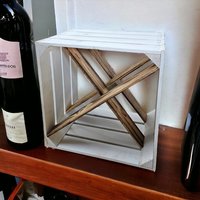 Weinregal Holz Weinkiste 40x30x40cm "16"Er Weiß Weinregal Holz Weinkiste 40x30x40cm "16"Er Weiß von Teramico