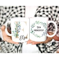 Tasse Personalisiert | Mit Buchstabe Namen Spruch Geschenk Für Frauen von TerasworldDE