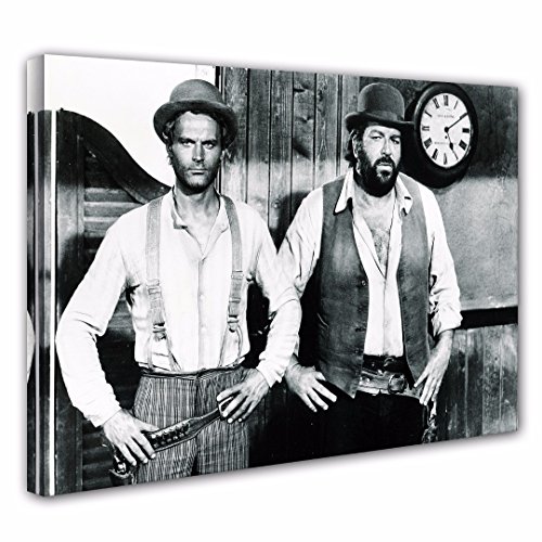 Terence Hill Bud Spencer Leinwand Vier Fäuste für EIN Halleluja (120 x 80 cm) von Terence Hill