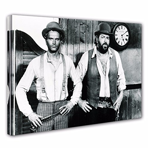 Terence Hill Bud Spencer Leinwand - Vier Fäuste für EIN Halleluja (80 x 60 cm) von Terence Hill
