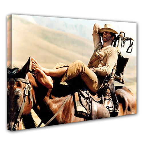Terence Hill Bud Spencer - Der müde Joe - Pferd - Vier Fäuste für EIN Halleluja - Leinwand (80 x 60 cm) von Terence Hill