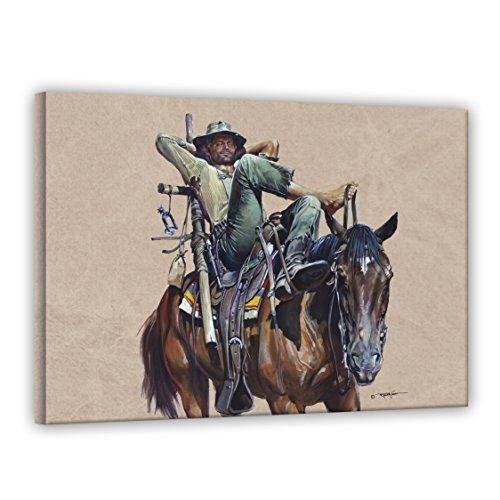 Terence Hill Bud Spencer Leinwand - Der Müde Joe - Vier Fäuste für EIN Halleluja - Renato Casaro Edition (120 x 80 cm) von Terence Hill