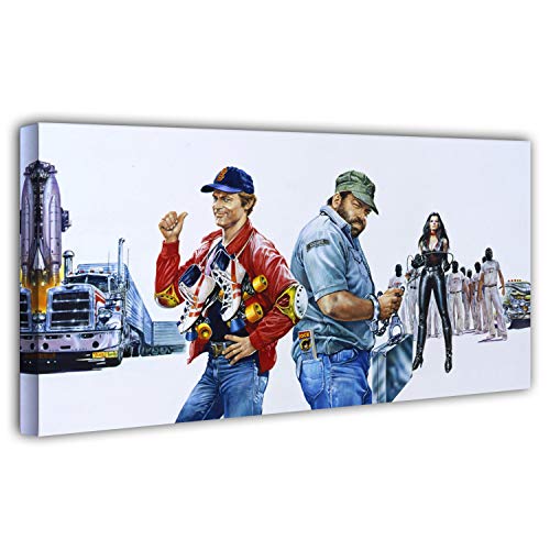Terence Hill Bud Spencer Leinwand - Zwei bärenstarke Typen - Kunstdruck - Renato Casaro Edition (100 x 50 cm) von Terence Hill