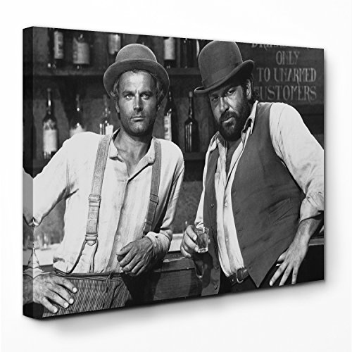 Terence Hill Bud Spencer - Vier Fäuste für ein Halleluja - Leinwand (80 x 60cm) von Terence Hill