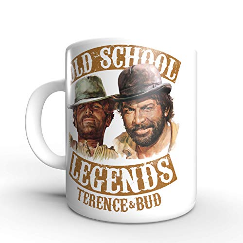 Terence Hill Old School Legends Bud Spencer - Tasse rund (330ml) von Terence Hill