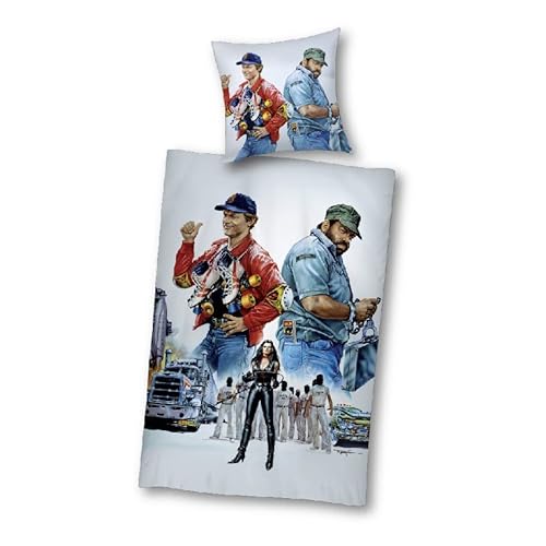 Terence Hill - Zwei bärenstarke Typen - Bettwäsche-Set - Renato Casaro Edition - Bud Spencer (Kissen 80x80cm / Decke 135x200cm) von Terence Hill