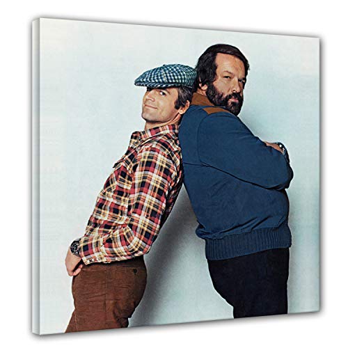 Terence Hill und Bud Spencer - Zwei wie Pech und Schwefel - Leinwand (40 x 40cm) von Terence Hill