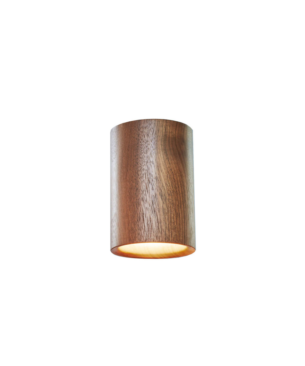 Terence Woodgate - Solid Downlight Cylinder Walnut von Terence Woodgate