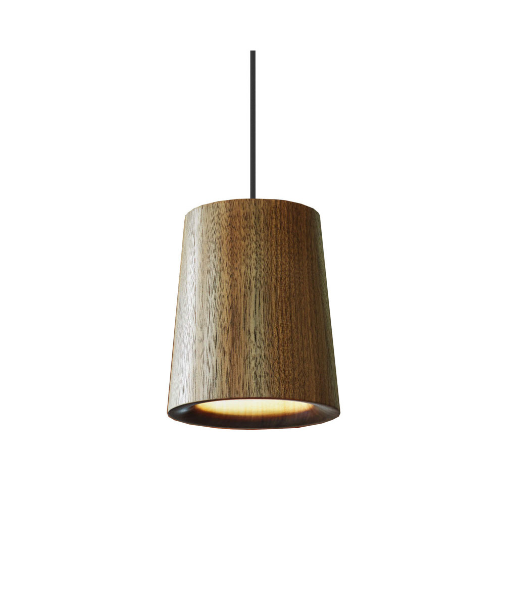 Terence Woodgate - Solid Pendelleuchte Cone Walnut von Terence Woodgate