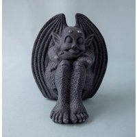 Renaissance Keramik Gargoyle Statue Gothic Schloss Beschützer Figur Mit Flügel & Hörner - Kunst Garten Dekor Renaissance Keramik Gargoyle Statue Gothic Schloss Beschützer Figur Mit Flügel & Hörner - Kunst Garten Dekor von TeresasCeramics