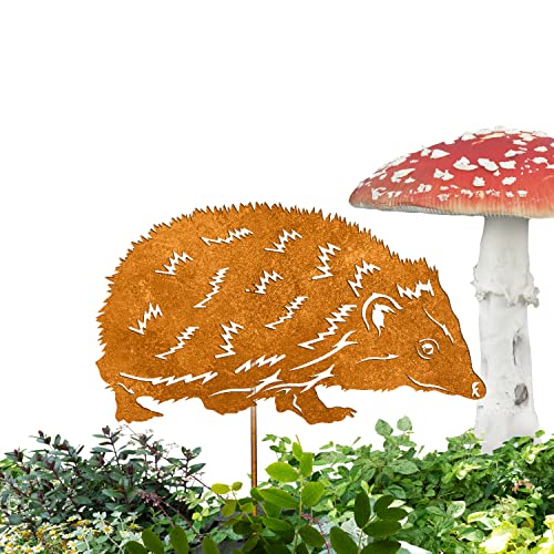 Terma Stahldesign Edelrost Igel., Handmade Germany, tolle gartendeko aus Rost-Metall, deko rostoptik, Rostfiguren Tiere, rostfiguren Garten, Rostdeko von Terma