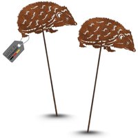 2Er Set Igel Rostfigur - Gartenstecker 15 cm | Mit Spieß 45 cm 2Er Set Igel Rostfigur - Gartenstecker 15 cm | Mit Spieß 45 cm von TermaStahldesignShop