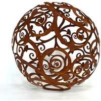 Terma Rost Kugel Barock Filigran Gartenfigur Groß Terma Rost Kugel Barock Filigran Gartenfigur Groß von TermaStahldesignShop