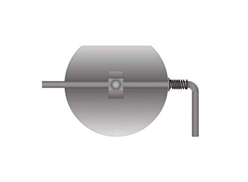 Edelstahl Drosselklappe für 120mm Rauchrohr unlakiert von TermaTech