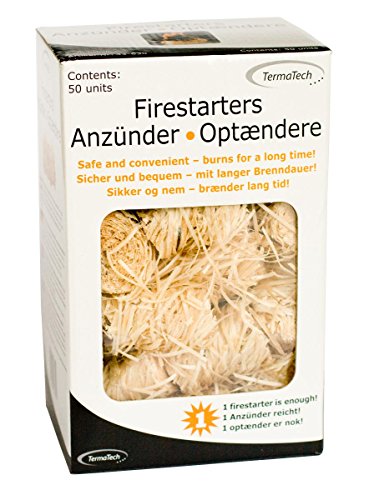 TermaTech Bio Kaminanzünder FIRESTARTER, 50 Stück von TermaTech