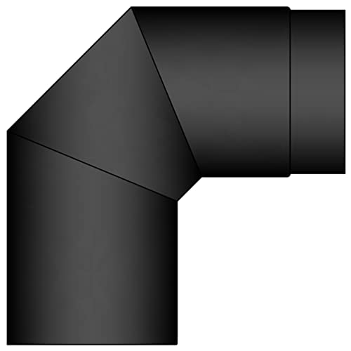 TermaTech | Bogen 90° | Ø 150 | 245×245 mm | Schwarz emailliert TermaTech | Bogen 90° | Ø 150 | 245×245 mm | Schwarz emailliert von TermaTech