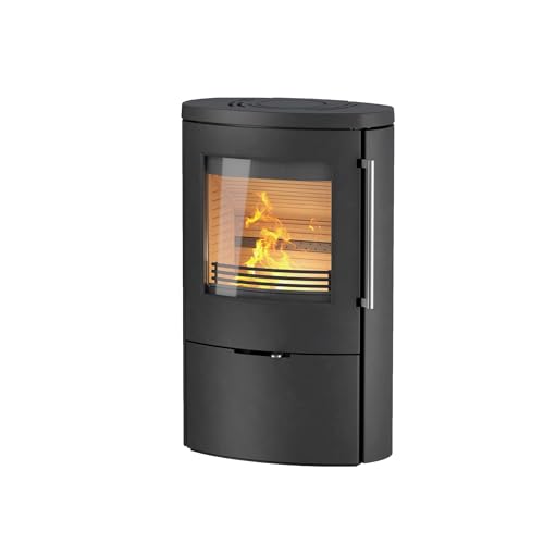 TermaTech Kaminofen TT80RL Low Holzofen niedrig 5,5 kW schwarz von TermaTech