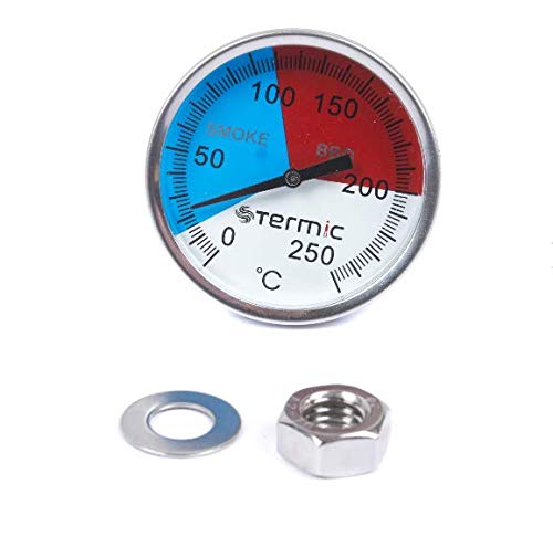 250 °C Grad Räucher Thermometer Analog Räucherthermometer Räucherofen Grill BBQ von Termic