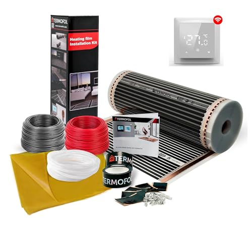 Komplettes Infrarot-Fußbodenheizung Heizfolien Set 180W/M² von Termofol