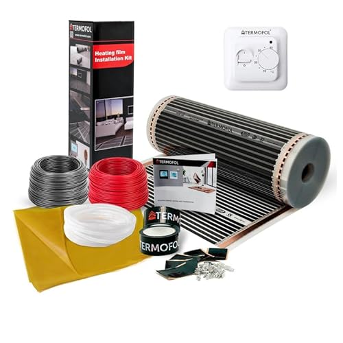 Komplettes Infrarot-Fußbodenheizung Heizfolien Set 180W/M² von Termofol