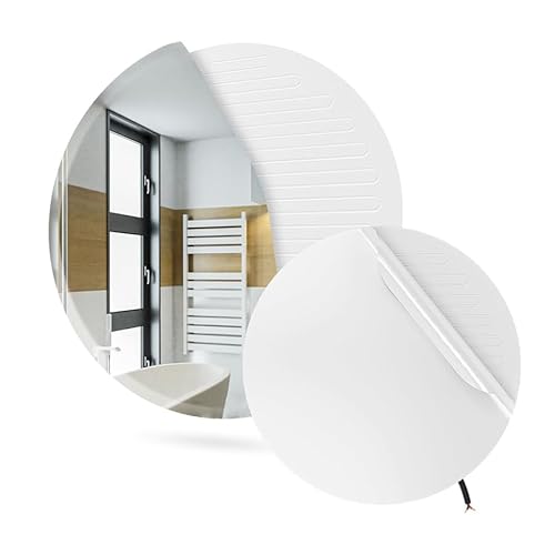 Termofol Heizfolie 230v unter Wandspiegel - Heizmatte Anti-Dampf fur Badezimmer - Badspiegel Heizung Elektrisch - Spiegelheizung Wandheizung Folie - Oval - ⌀ 60 cm(60W) von Termofol