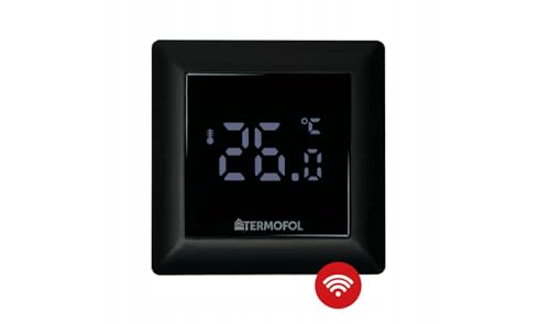 Termofol Heizungsthermostat TF-H6 WiFi - Heizkörperthermostat IP31 - Thermostat Fußbodenheizung - Thermostat für Heizfolie - Smart Home Gadgets - Thermostat Heizung - Smarthome - Schwarz von Termofol