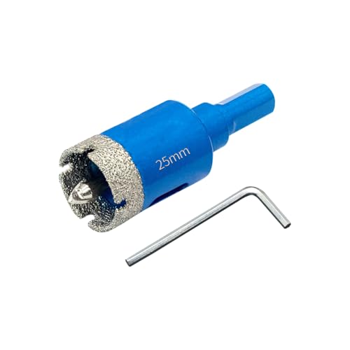 Teronbeta Diamant Lochsäge 25mm mit Zentrierbohrer, Professionellen Hartgelötet Diamant Kernlochbohrer für Fliesen, Porzellan, Keramik, Glas, Quarzit, Marmor Teronbeta Diamant Lochsäge 25mm mit Zentrierbohrer, Professionellen Hartgelötet Diamant Kernlochbohrer für Fliesen, Porzellan, Keramik, Glas, Quarzit, Marmor von Teronbeta
