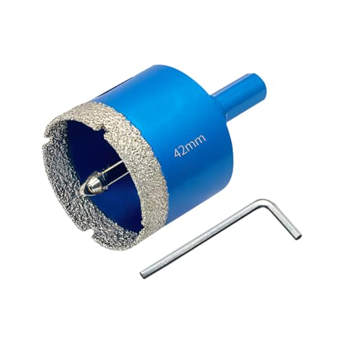 Teronbeta Diamant Lochsäge 42mm mit Zentrierbohrer, Professionellen Hartgelötet Diamant Kernlochbohrer für Fliesen, Porzellan, Keramik, Glas, Quarzit, Marmor Teronbeta Diamant Lochsäge 42mm mit Zentrierbohrer, Professionellen Hartgelötet Diamant Kernlochbohrer für Fliesen, Porzellan, Keramik, Glas, Quarzit, Marmor von Teronbeta