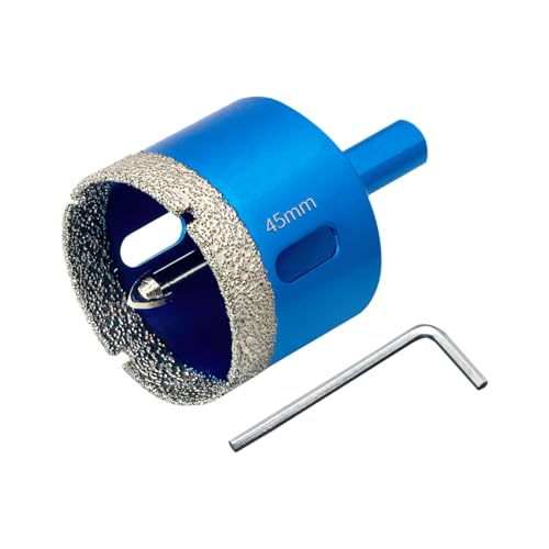Teronbeta Diamant Lochsäge 45mm mit Zentrierbohrer, Professionellen Hartgelötet Diamant Kernlochbohrer für Fliesen, Porzellan, Keramik, Glas, Quarzit, Marmor Teronbeta Diamant Lochsäge 45mm mit Zentrierbohrer, Professionellen Hartgelötet Diamant Kernlochbohrer für Fliesen, Porzellan, Keramik, Glas, Quarzit, Marmor von Teronbeta