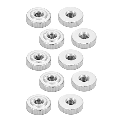 Nurled Thumb Nuts, 10 Stück GB807 M3 M4 M5 M6 M8 M10 Griffmutter Rändelmuttern(M3（10pcs）) von Teror