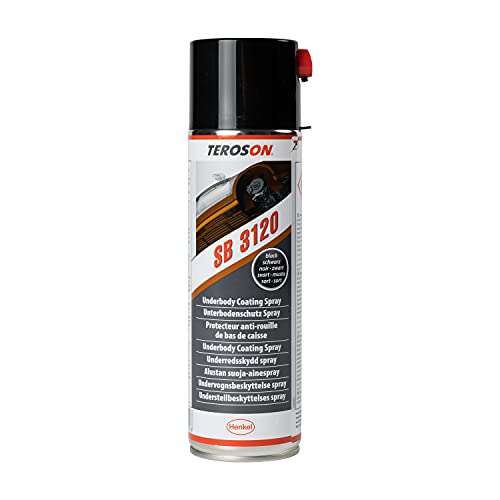 TEROSON SB 3140, Unterbodenschutz Spray für die Karosseriereparatur, auf Basis von Kautschuk & Harz, als Schutzbelag ergänzt der Unterbodenschutz Auto-Reparaturen, 1x500ml von Teroson