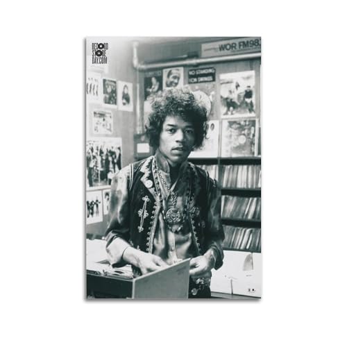 Terp Jimi Hendrix Poster, Wandkunst, Poster, Geschenk für Freunde, Schlafzimmer, Wohnzimmer, Dekoration, modern, ästhetisch, ungerahmt, 20 x 30 cm von Terp