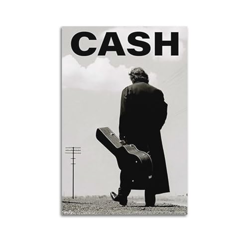 Terp Johnny Cash Poster, Wandkunst, Poster, Geschenk für Freunde, Schlafzimmer, Wohnzimmer, Dekoration, modern, ästhetisch, ungerahmt, 20 x 30 cm von Terp