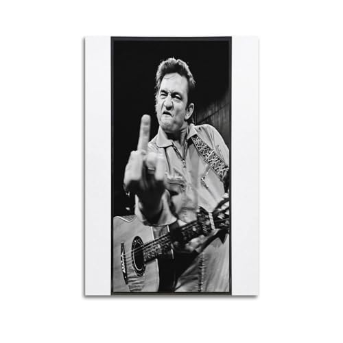 Terp Johnny Cash-Poster, Wandkunst, Poster, Geschenk für Freunde, Schlafzimmer, Wohnzimmer, Dekoration, modern, ästhetisch, ungerahmt, Stil 3, 50 x 75 cm von Terp