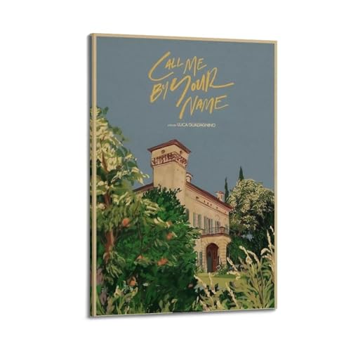 Terp Poster "Call Me by Your Name", Wandkunst, Geschenk für Freunde, Schlafzimmer, Wohnzimmer, Dekoration, modern, ästhetischer Rahmenstil, 20 x 30 cm von Terp